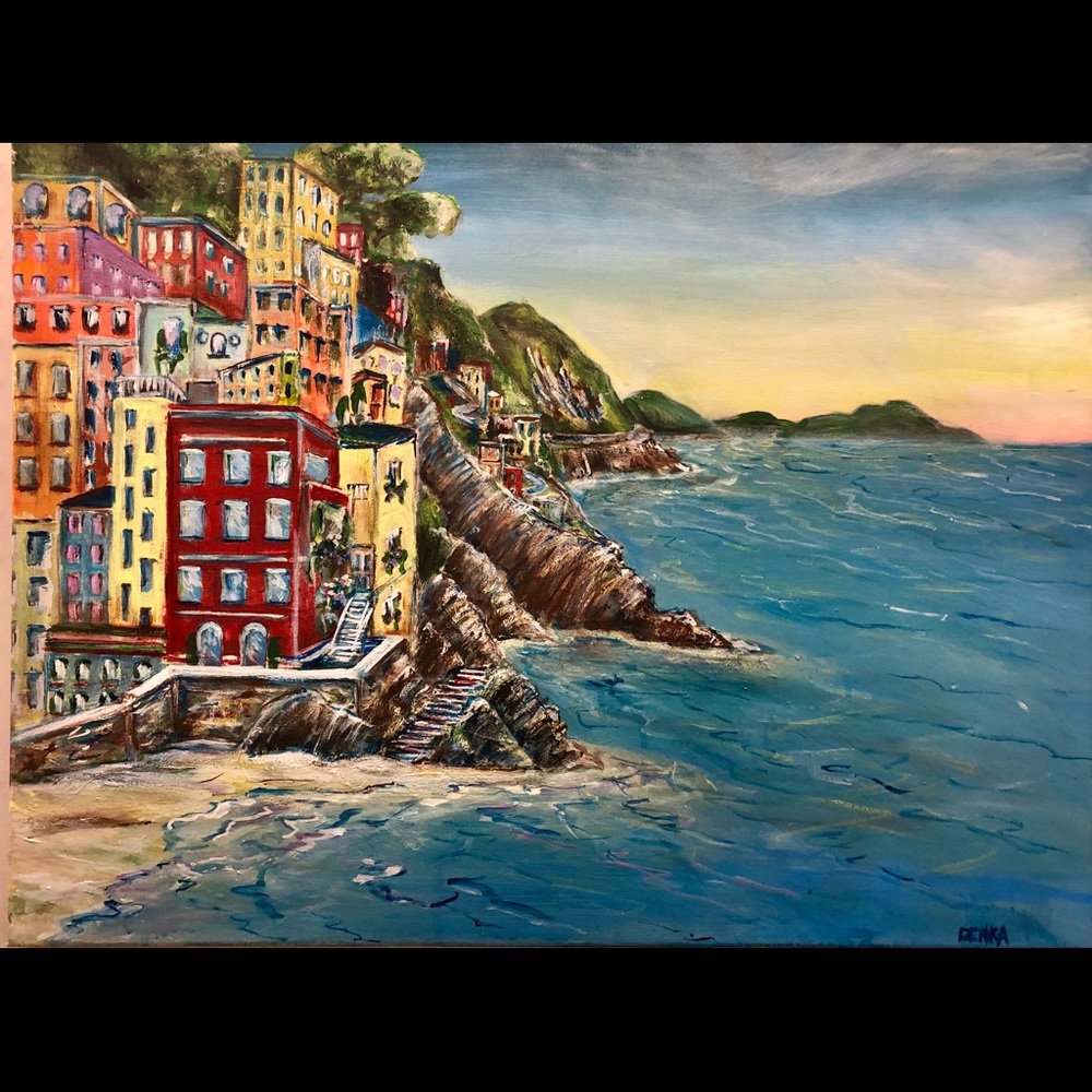 Original painting  "Viva Italia!"